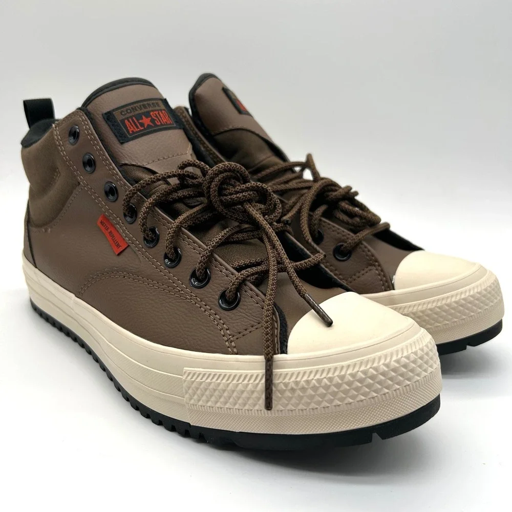 Converse Malden Street Boot Mid Mens 12 Grounded Black Brown Sneakers A13225C